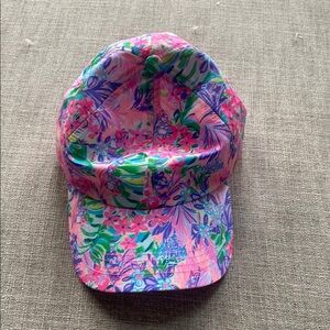 Lilly Pulitzer Pink and Blue Disney Floral Hat